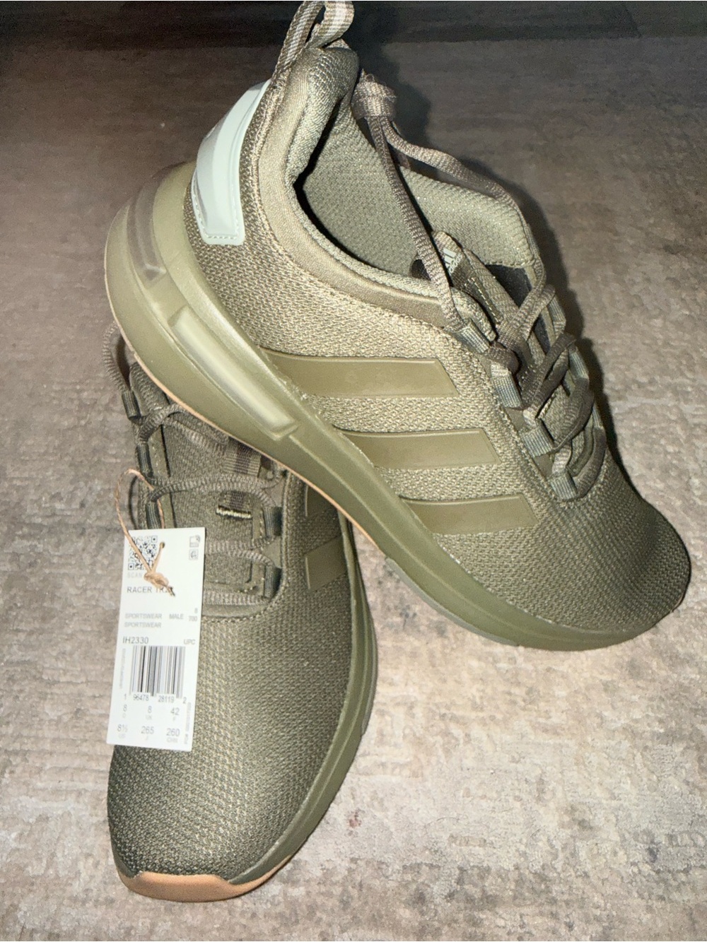Adidas Racer TR23 Olive Green Cloudfoam Men’s Shoes Size 8.5 NWT